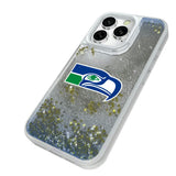 Seattle Seahawks Historic Collection Linen Glitter Phone Case for Apple iPhone
