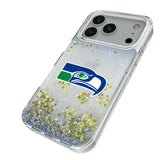 Seattle Seahawks Historic Collection Linen Glitter Phone Case for Apple iPhone