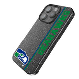 Seattle Seahawks Historic Collection Sidebar Black Bling Phone Case for Apple iPhone