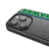 Seattle Seahawks Historic Collection Sidebar Black Bling Phone Case for Apple iPhone