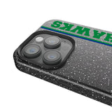 Seattle Seahawks Historic Collection Sidebar Black Bling Phone Case for Apple iPhone