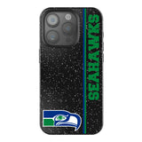 Seattle Seahawks Historic Collection Sidebar Black Bling Phone Case for Apple iPhone