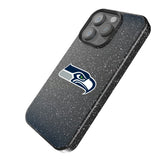 Seattle Seahawks Linen Black Bling Phone Case for Apple iPhone