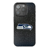 Seattle Seahawks Linen Black Bling Phone Case for Apple iPhone