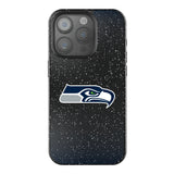 Seattle Seahawks Linen Black Bling Phone Case for Apple iPhone