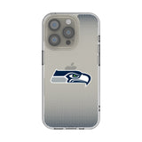 Seattle Seahawks Linen Clear Phone Case for Apple iPhone
