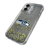 Seattle Seahawks Linen Glitter Phone Case for Apple iPhone