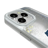 Seattle Seahawks Linen Glitter Phone Case for Apple iPhone