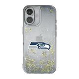 Seattle Seahawks Linen Glitter Phone Case for Apple iPhone