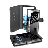 Seattle Seahawks Monocolor Tilt Wallet Phone Case for Samsung Galaxy