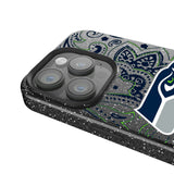 Seattle Seahawks Paisley Black Bling Phone Case for Apple iPhone