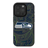 Seattle Seahawks Paisley Bump Phone Case for Apple iPhone