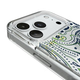 Seattle Seahawks Paisley Glitter Phone Case for Apple iPhone