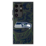 Seattle Seahawks Paisley MagSafe Compatible Phone Case for Samsung Galaxy