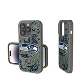 Seattle Seahawks Paisley Soft Touch Phone Case for Apple iPhone