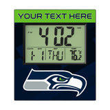 Seattle Seahawks Personalized Color Block Wall Clock