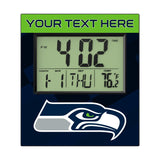Seattle Seahawks Personalized Color Block Wall Clock