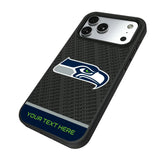 Seattle Seahawks Personalized EndZone Plus Bump Phone Case for Apple iPhone