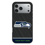Seattle Seahawks Personalized EndZone Plus Bump Phone Case for Apple iPhone
