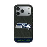Seattle Seahawks Personalized EndZone Plus Bump Phone Case for Apple iPhone
