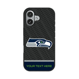 Seattle Seahawks Personalized EndZone Plus Bump Phone Case for Apple iPhone