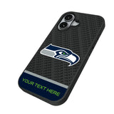 Seattle Seahawks Personalized EndZone Plus Bump Phone Case for Apple iPhone