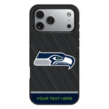 Seattle Seahawks Personalized EndZone Plus Bump Phone Case for Apple iPhone