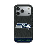 Seattle Seahawks Personalized EndZone Plus Bump Phone Case for Apple iPhone