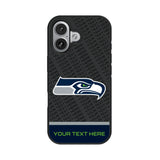 Seattle Seahawks Personalized EndZone Plus Bump Phone Case for Apple iPhone