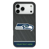 Seattle Seahawks Personalized EndZone Plus Bump Phone Case for Apple iPhone