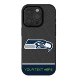 Seattle Seahawks Personalized EndZone Plus Bump Phone Case for Apple iPhone
