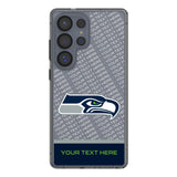 Seattle Seahawks Personalized EndZone Plus Clear Phone Case for Samsung Galaxy
