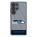 Seattle Seahawks Personalized EndZone Plus Clear Phone Case for Samsung Galaxy