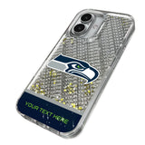 Seattle Seahawks Personalized EndZone Plus Glitter Phone Case for Apple iPhone