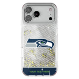 Seattle Seahawks Personalized EndZone Plus Glitter Phone Case for Apple iPhone