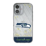 Seattle Seahawks Personalized EndZone Plus Glitter Phone Case for Apple iPhone