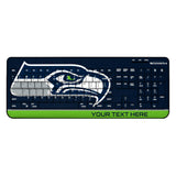 Seattle Seahawks Personalized Endzone Solid Wireless USB Keyboard