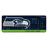 Seattle Seahawks Personalized Endzone Solid Wireless USB Keyboard