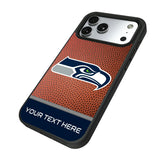 Seattle Seahawks Personalized Football Bump Phone Case for Apple iPhone