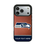 Seattle Seahawks Personalized Football Bump Phone Case for Apple iPhone