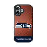Seattle Seahawks Personalized Football Bump Phone Case for Apple iPhone
