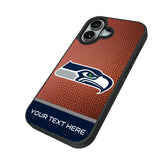 Seattle Seahawks Personalized Football Bump Phone Case for Apple iPhone