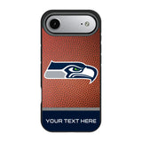 Seattle Seahawks Personalized Football Bump Phone Case for Apple iPhone
