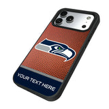 Seattle Seahawks Personalized Football Bump Phone Case for Apple iPhone