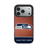 Seattle Seahawks Personalized Football Bump Phone Case for Apple iPhone