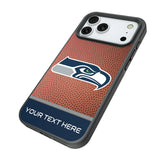 Seattle Seahawks Personalized Football Bump Phone Case for Apple iPhone