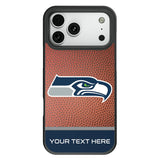 Seattle Seahawks Personalized Football Bump Phone Case for Apple iPhone