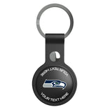 Seattle Seahawks Personalized Insignia Black Airtag Holder