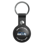 Seattle Seahawks Personalized Insignia Black Airtag Holder