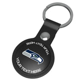 Seattle Seahawks Personalized Insignia Black Airtag Holder